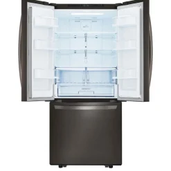 LG 21.8 Ft cu 30 in Refrigerator Bottom Freezer, French door - LRFNS2200D