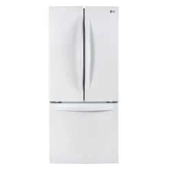 LG 30 in 21,8 Cu ft Refrigerator Bottom Freezer, French door - LRFNS2200W