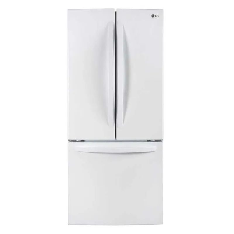 LG 30 in 21,8 Cu ft Refrigerator Bottom Freezer, French door - LRFNS2200W
