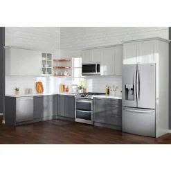 LG 36 in 30 Cu ft Refrigerator Bottom Freezer, French door - LRFDS3016S