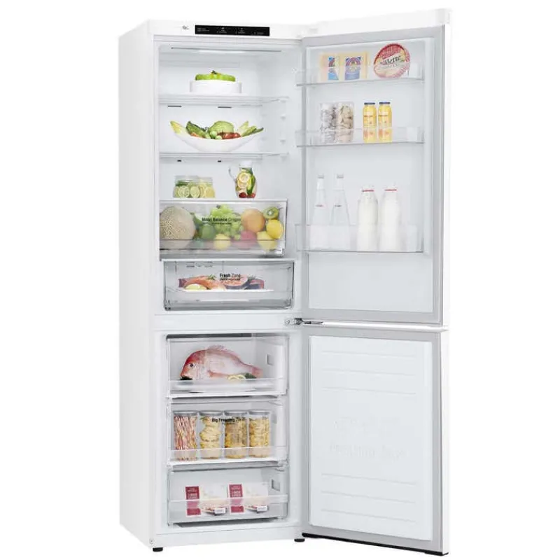 LG 24 in 11,9 cu ft Refrigerator Bottom Freezer - LBNC12231W