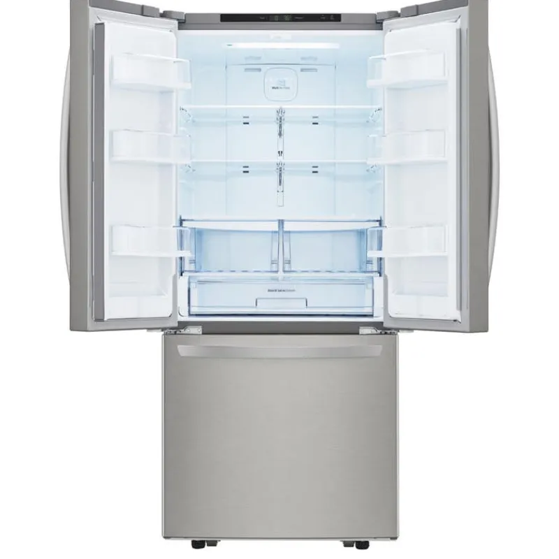 LG 30 in 22 Cu ft Refrigerator Bottom Freezer, French door - LRFNS2200S
