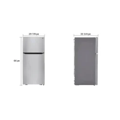 LG 30 in 20 cu ft Refrigerator Top Freezer - LTCS20020S