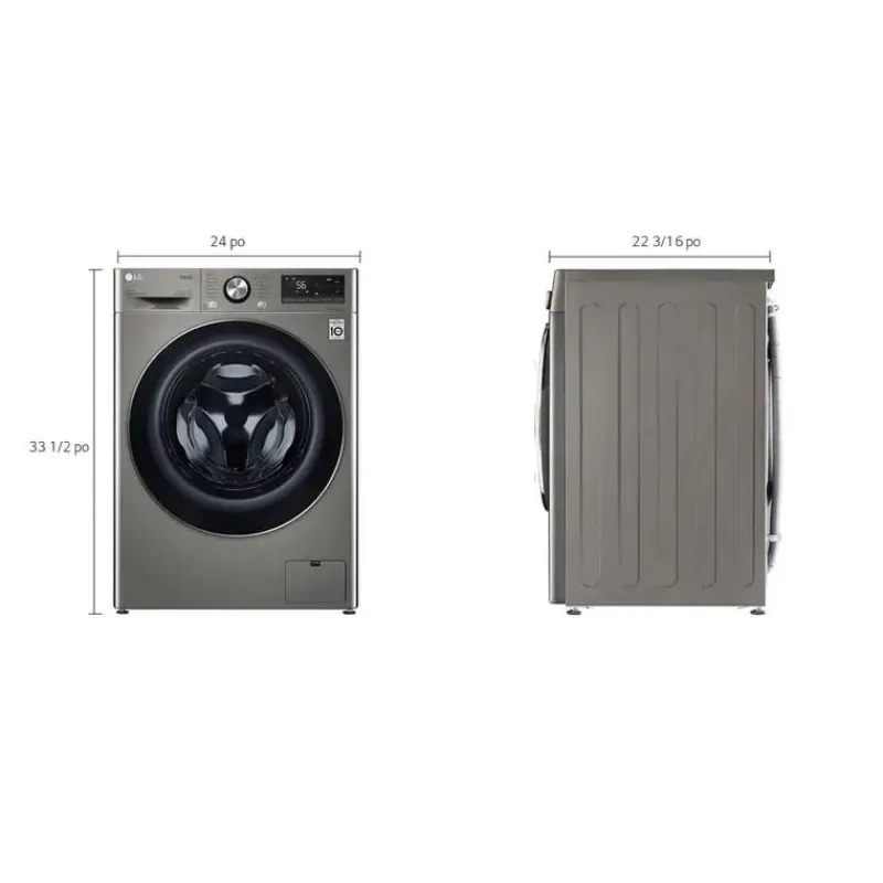 LG 2 In 1 washer dryer, , 24", Front-Load - WM3555HVA