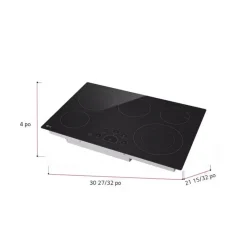 LG Cooktop Glass-Ceramic 30" Electric - LCE3010SB