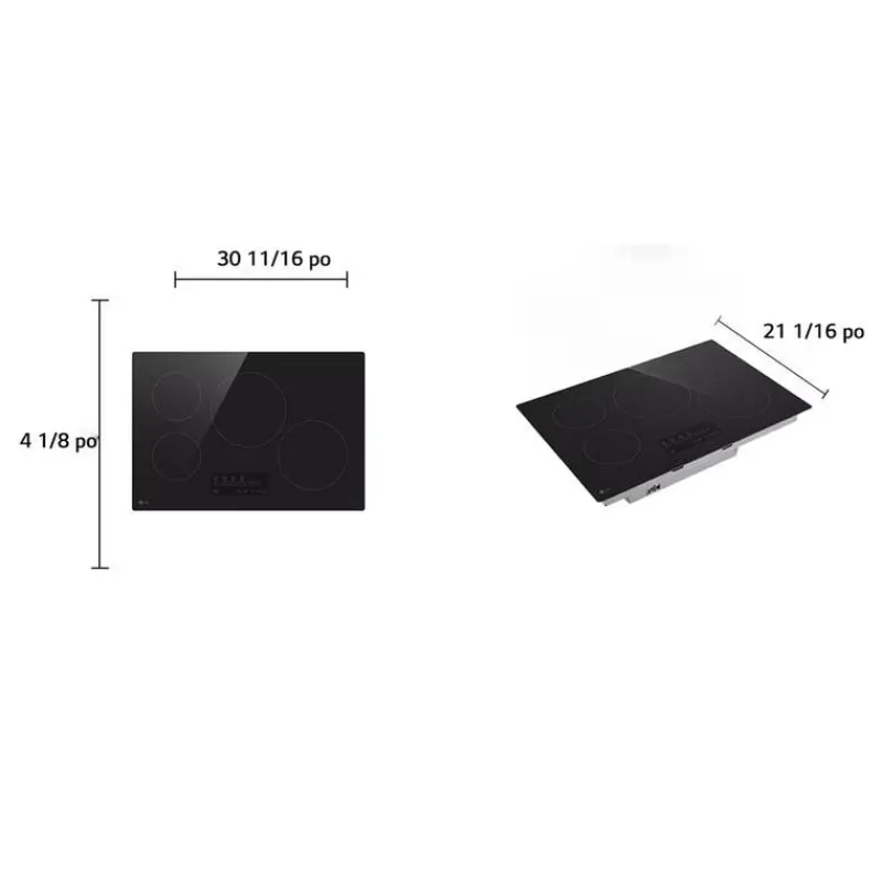 LG Cooktop Glass-Ceramic 31" - CBEW3013BE