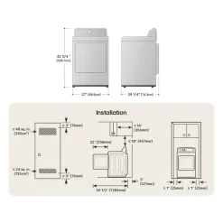 LG Dryer Front-Load 27" - DLE8400WE