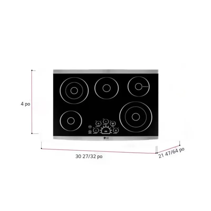 LG STUDIO Cooktop Glass-Ceramic 30" - LSCE305ST