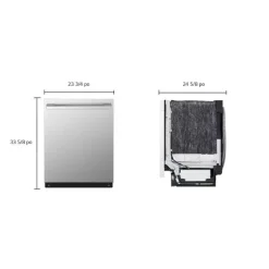 LG STUDIO Dishwasher Built-In 24" 40dB - SDWB24S3