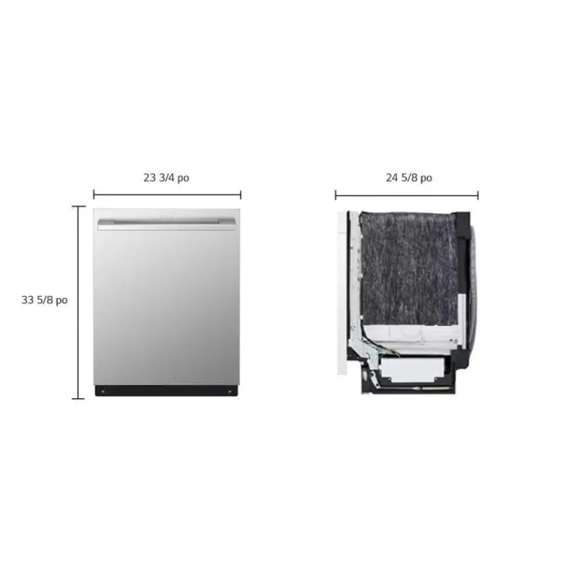 LG STUDIO Dishwasher Built-In 24" 40dB - SDWB24S3