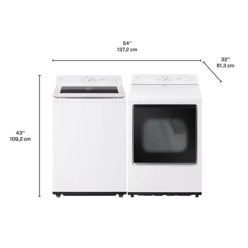 LG Washer & Dryer Kit, , Top-Load - WT8205-DLE