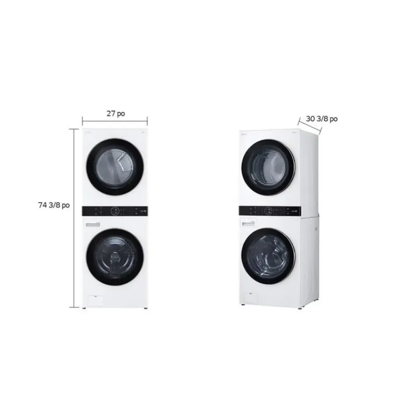 LG WashTower, , 27", Front-Load - WKE100HWA