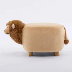 Lion-Shaped Kids Pouf – 13.8