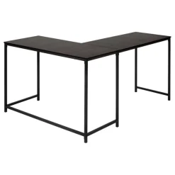 Monarch L-shaped computer desk - corner / metal base / large desk - 58