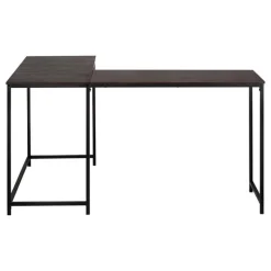 Monarch L-shaped computer desk - corner / metal base / large desk - 58