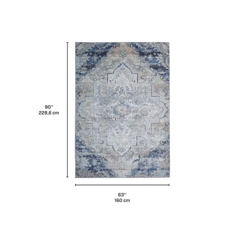 Machine Washable Indoor Rug - 5 x 7