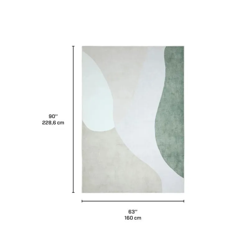 Machine Washable Indoor Rug - 5 x 7