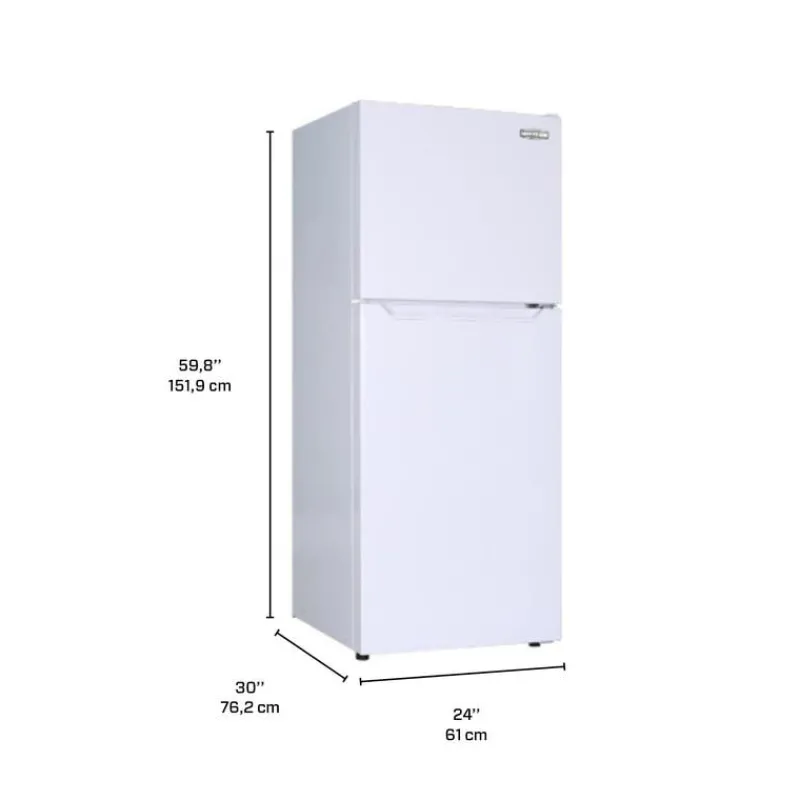 Marathon 12 Cu Ft 24 In Refrigerator Top Freezer - MFF123W