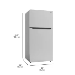 Marathon 18 Cu Ft 30 In Refrigerator Top Freezer - MFF184SS