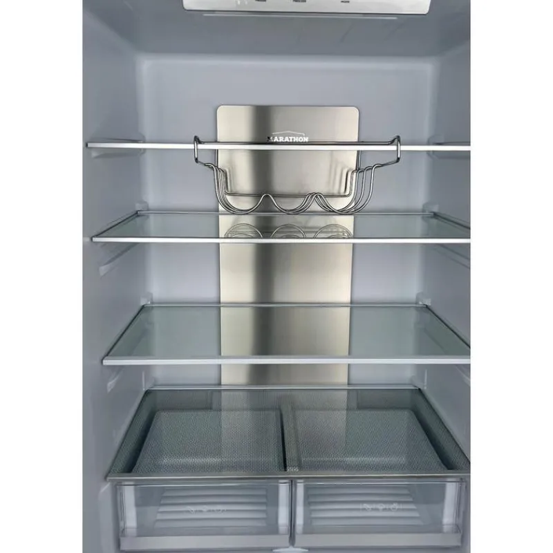 Marathon 18 Cu Ft Refrigerator 30 In Bottom Freezer, French door - MFF180WFD-1