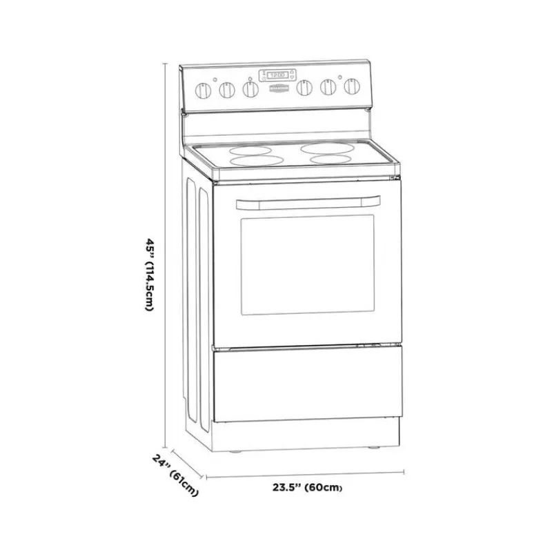 Marathon Range 24" Electric Glass-Ceramic - MER245SS-2
