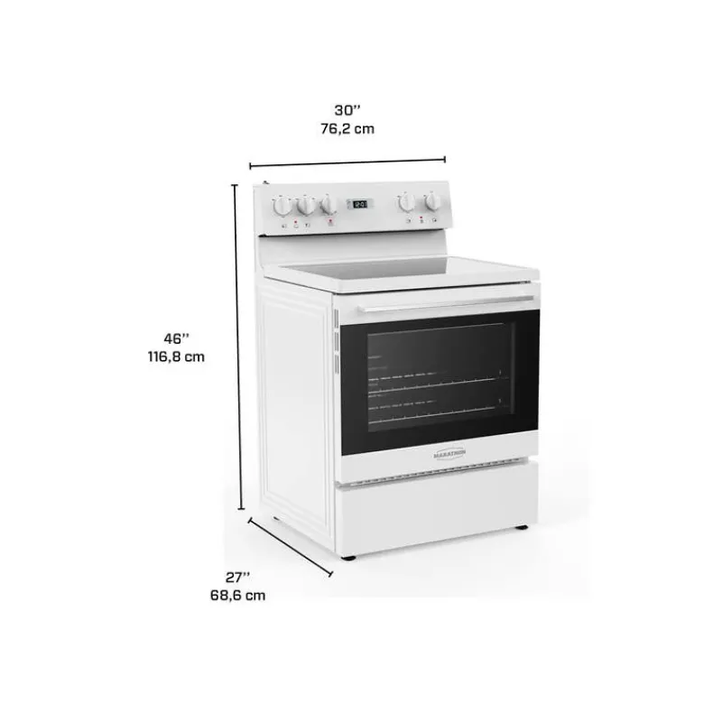Marathon Range 30" Electric Glass-Ceramic - MER3070W