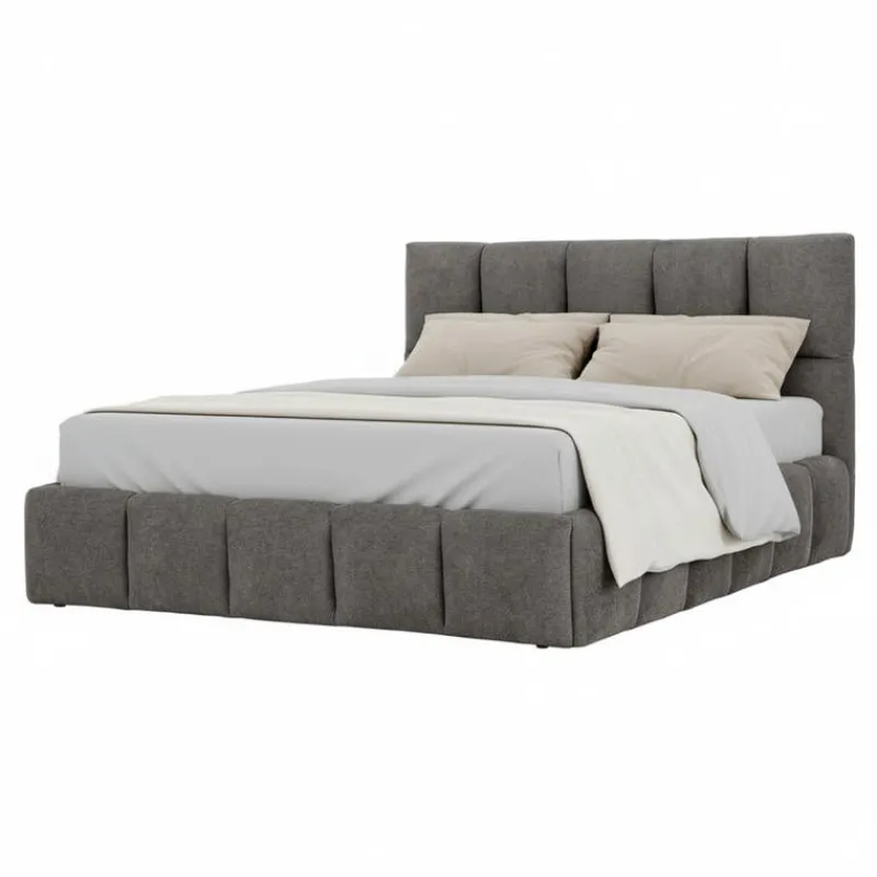 Marshmallow-Style Queen Bed (60") - Grey