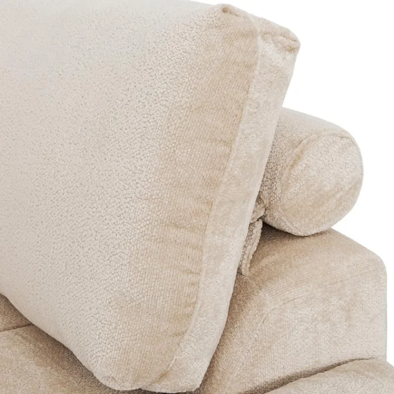 Marshmallow-Style Sectional with Right-Side Chaise -