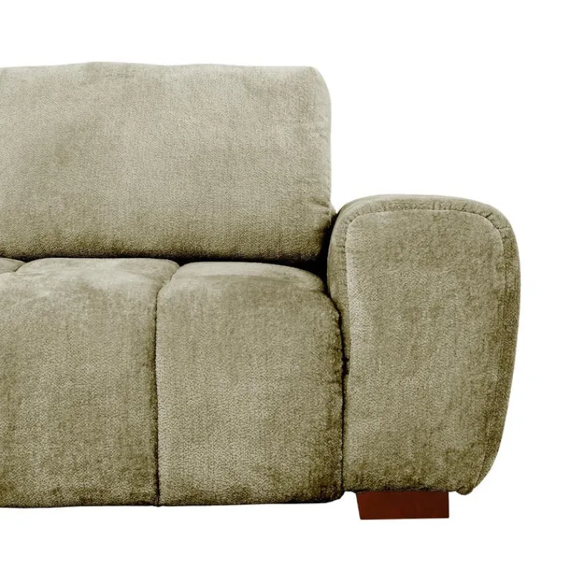 Marshmallow-Style Sectional with Left-Side Chaise - Sage