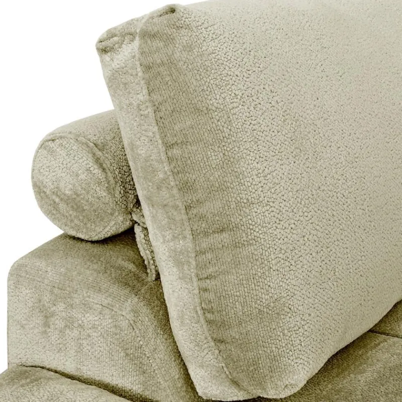 Marshmallow-Style Sectional with Left-Side Chaise - Sage