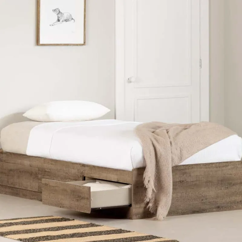 Meubles South Shore Mates Bed with 3 Drawers (39") - South Shore