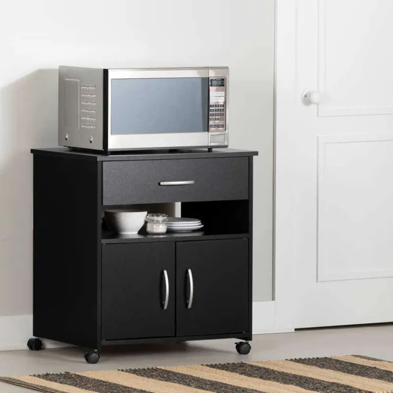 Meubles South Shore Microwave Cart on Wheels - South Shore