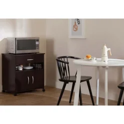 Meubles South Shore Microwave Cart on Wheels - South Shore