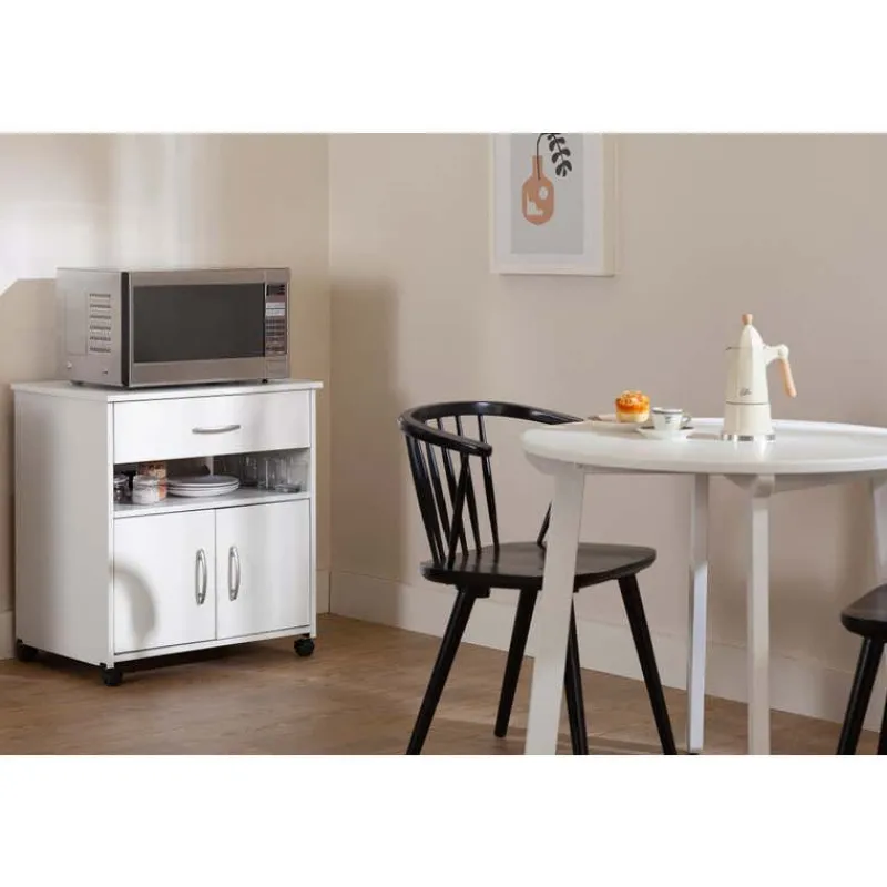 Meubles South Shore Microwave Cart on Wheels - South Shore