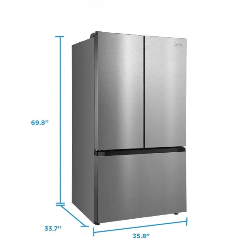 MIDEA 31.7 Cu. Ft. 36 In Refrigerator Bottom Freezer, French door - MRF32I6BST