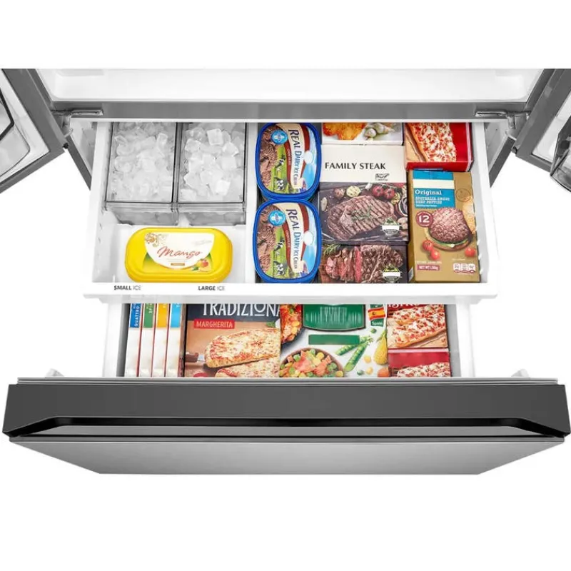 MIDEA 31.7 Cu. Ft. 36 In Refrigerator Bottom Freezer, French door - MRF32I6BST