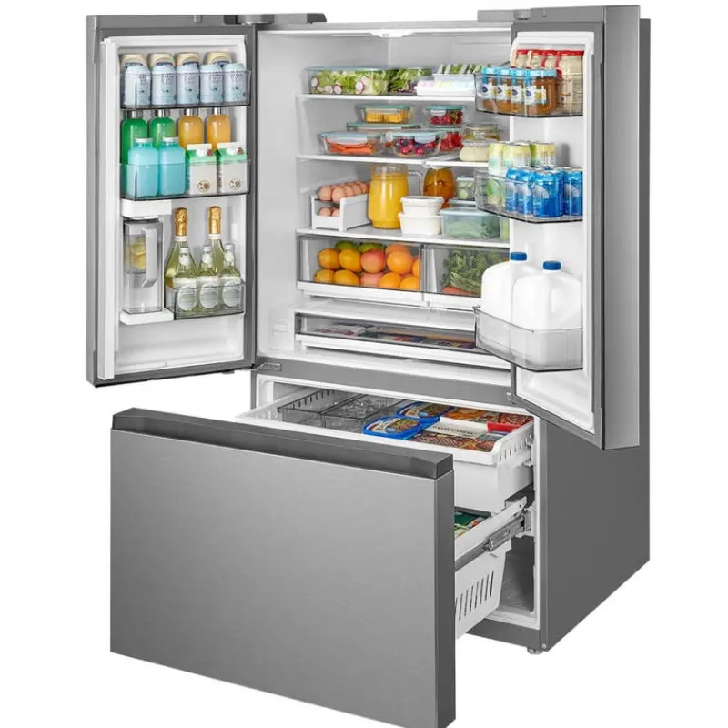 MIDEA 31.7 Cu. Ft. 36 In Refrigerator Bottom Freezer, French door - MRF32I6BST