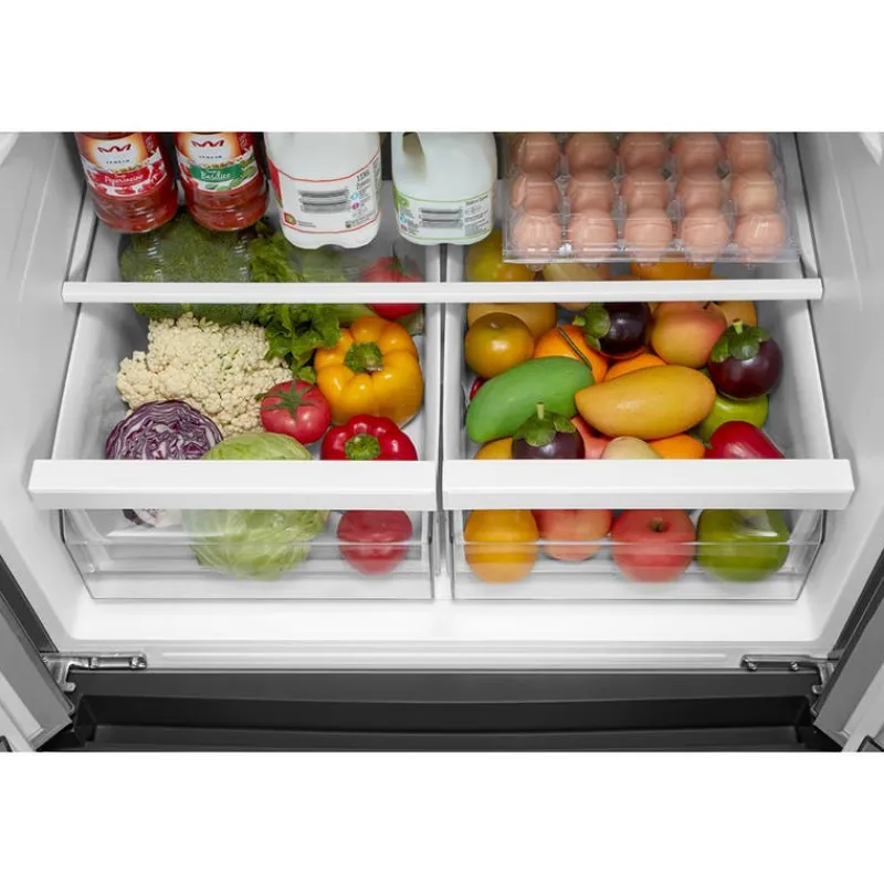 MIDEA 18 Cu Ft 30 In Refrigerator Bottom Freezer, French door - MRF18B4AST
