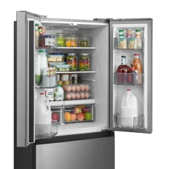 MIDEA 18 Cu Ft 30 In Refrigerator Bottom Freezer, French door - MRF18B4AST