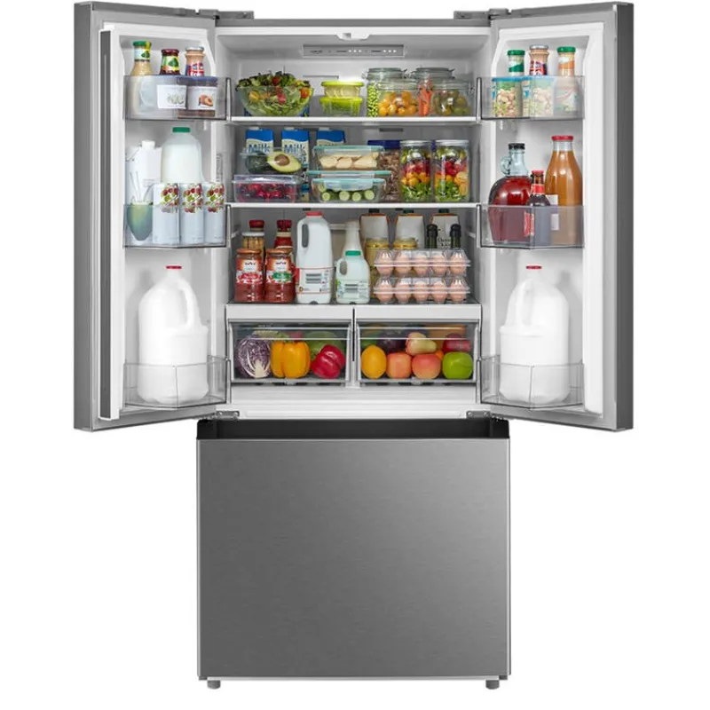 MIDEA 18 Cu Ft 30 In Refrigerator Bottom Freezer, French door - MRF18B4AST
