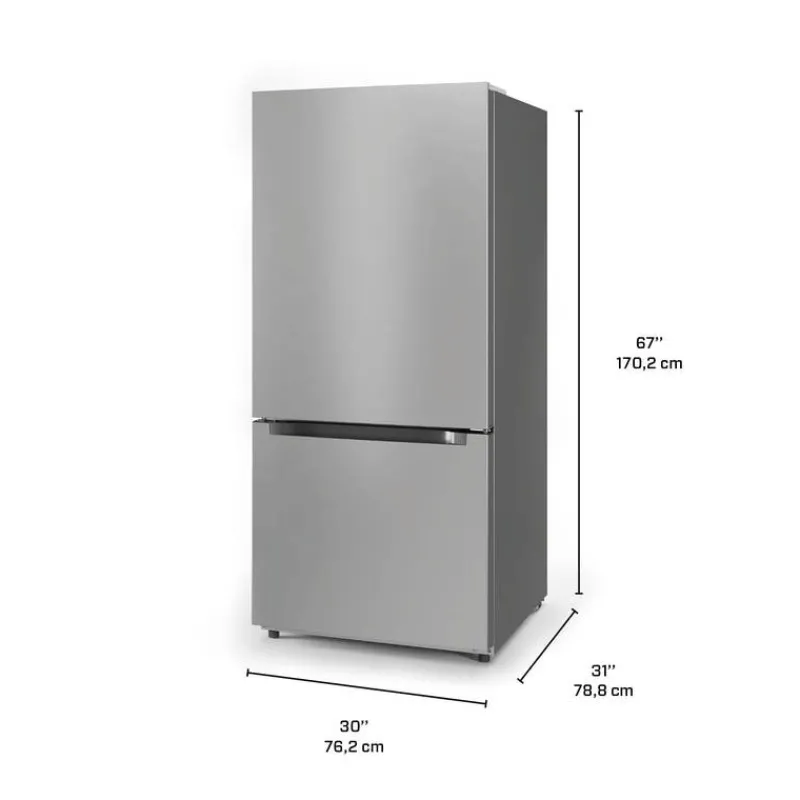MIDEA 18.7 Cu. Ft. 30" Refrigerator Bottom Freezer - MRB19B7AST
