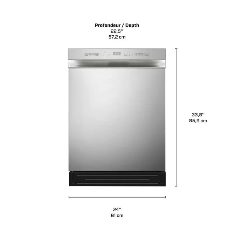 MIDEA Dishwasher Built-In 24" 52dB - MDF24P2BST