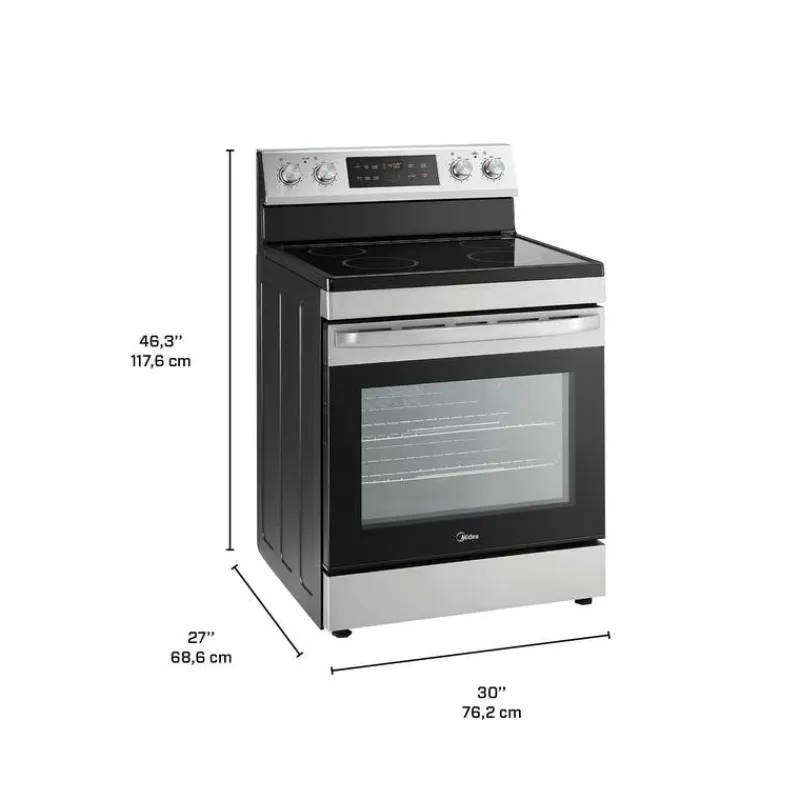 MIDEA Range 30" Electric Glass-Ceramic - MER30B14ASTC