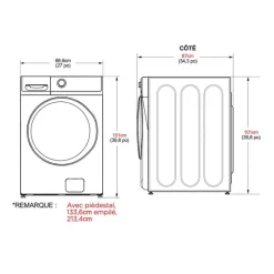 MIDEA Washer Front-Load 27" - MLHW52S7AWW