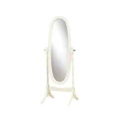 Monarch Mirror - 59"h / antique oval wood frame -