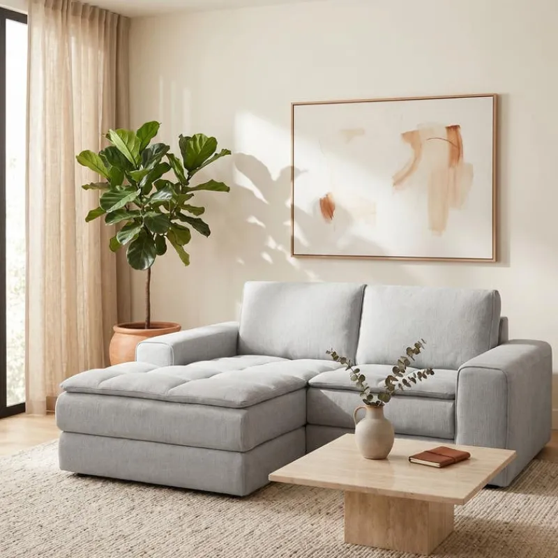 Modular Loveseat with Left-Side Chaise - 2 pcs