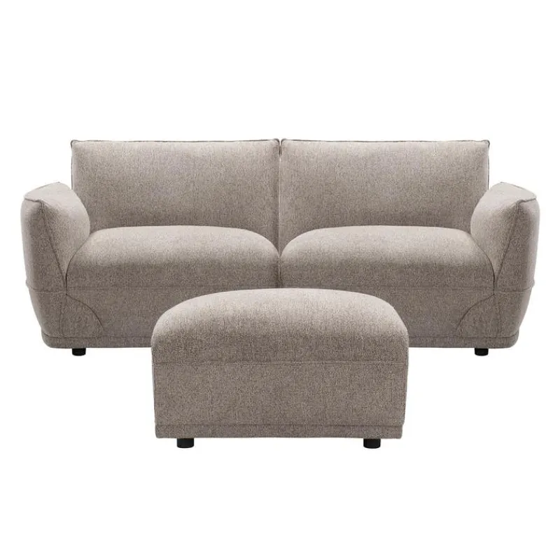 Modular Loveseat with Ottoman - 3 pcs