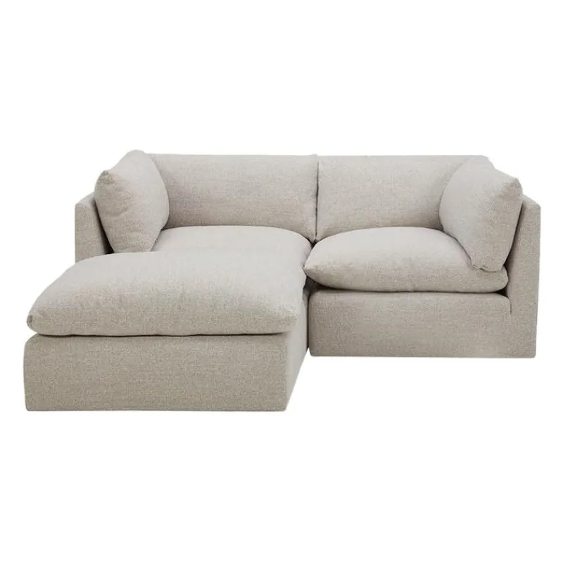 Modular Loveseat with Ottoman - 3 pcs