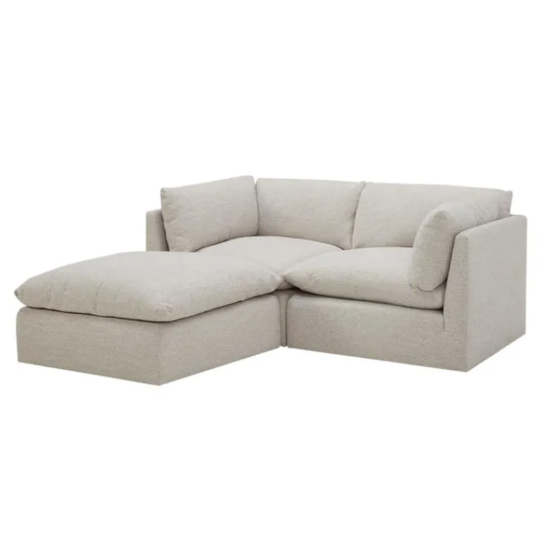 Modular Loveseat with Ottoman - 3 pcs