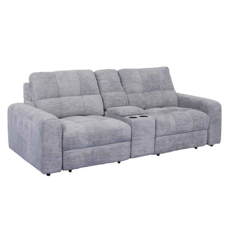 Modular Loveseat with Power Sliders and Console - 3 pcs